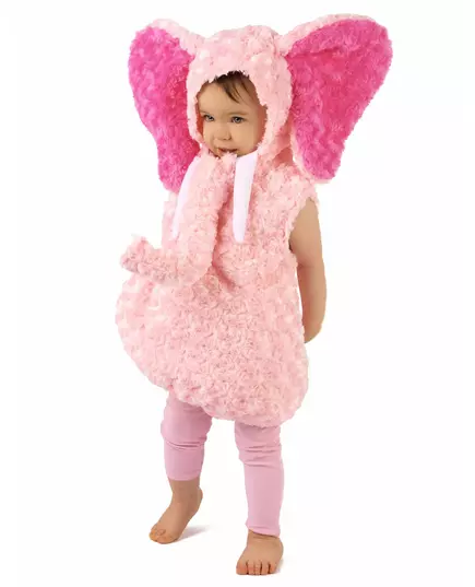 Pink elephant costume for children, Size: 18-24 months (86-92cm)
