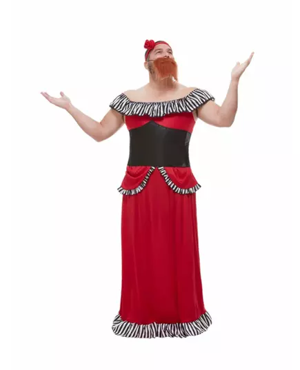 Red-bearded woman costume for men
