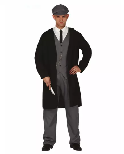 English gangster costume for men, Size: Large (52-54)