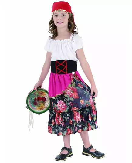 Children's gypsy costume, Size: 4-6 years (110-120 cm)