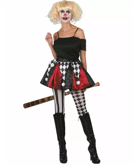 Women's harlequin skirt costume, Size: Small