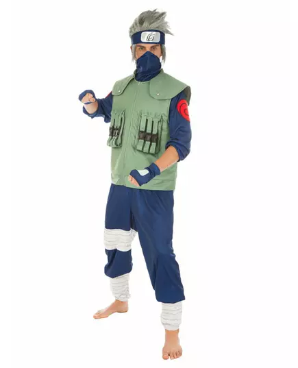 Kakashi Hatake Naruto herrekostyme, Størrelse: Large
