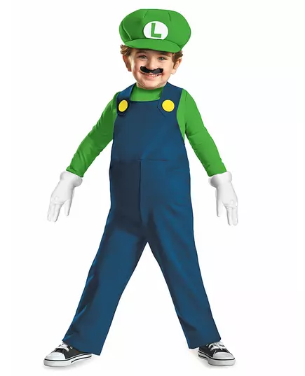 Luigi-kostyme til babyen, Størrelse: 2 år (84–91 cm)