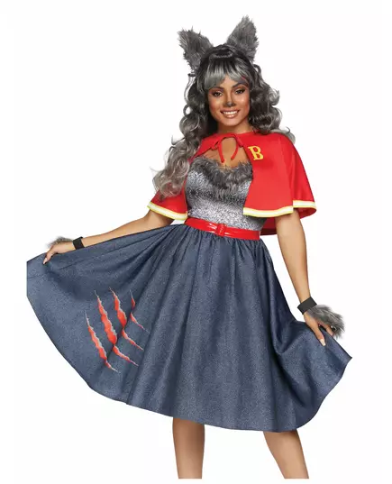 Luxury sexy werewolf student costume for women