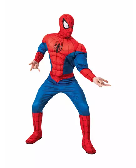 Luksuriøst Spiderman-kostyme for voksne, Størrelse: Medium/Large
