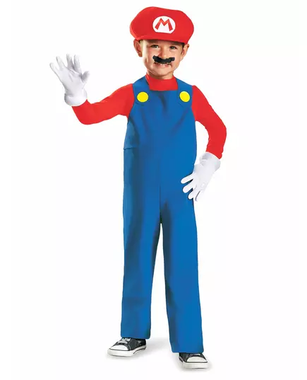 Mario-kostyme til barn, Størrelse: 3–4 år (97–109 cm)