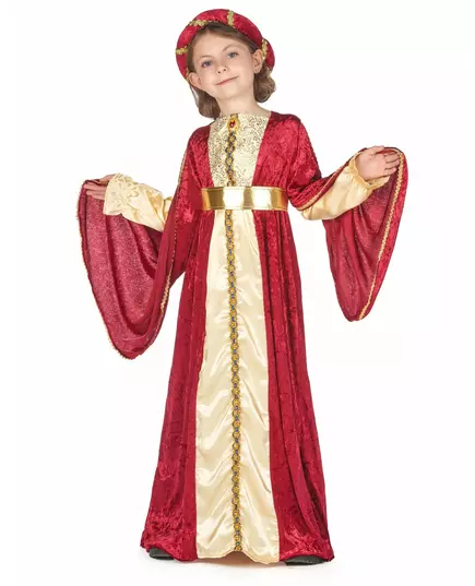 Medieval queen girl costume, Size: 4-6 years (110-120 cm)