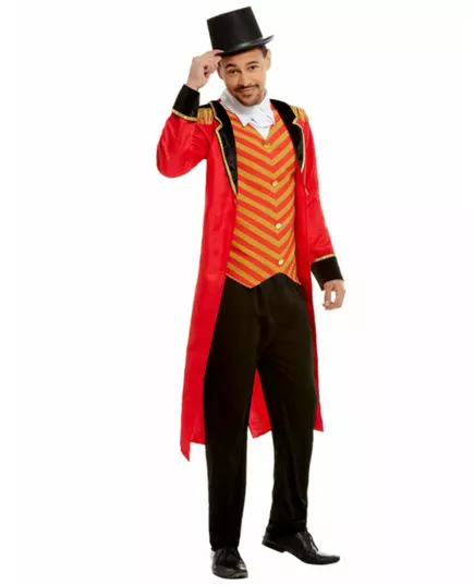 Red ringmaster costume for men, Size: X-Large
