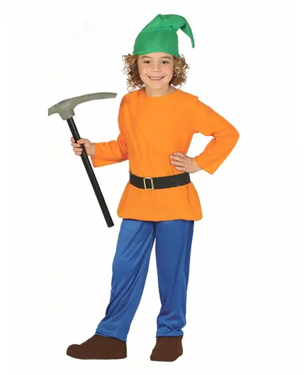 Children's mine dwarf costume, Size: 5-6 years
