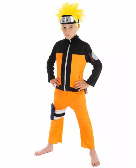 Naruto-kostyme til barn, Størrelse: 9–10 år (140 cm)