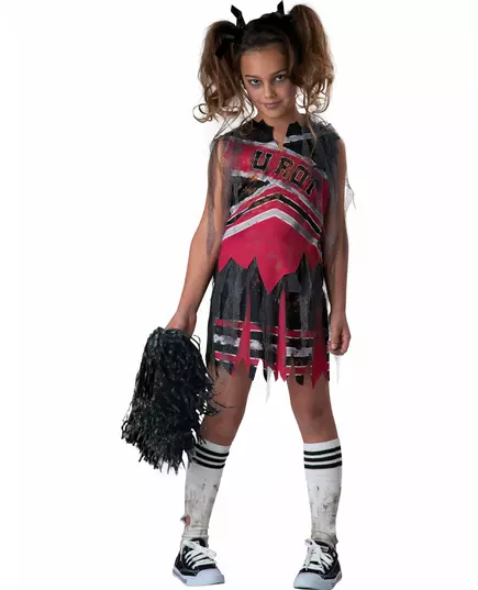 Zombie Cheerleader-kostyme for jenter - Deluxe