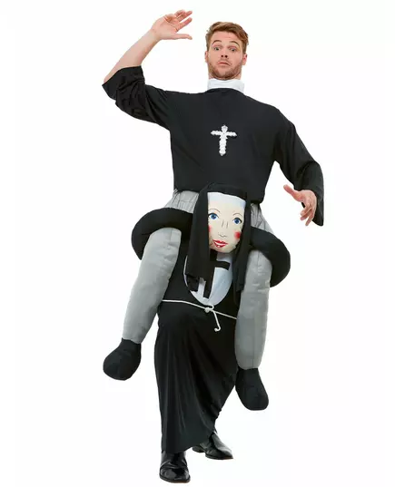 Adult nun costume for men
