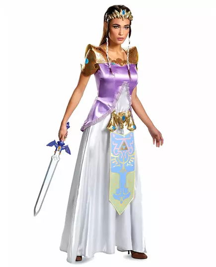 Deluxe Princess Zelda costume for women, Size: Medium