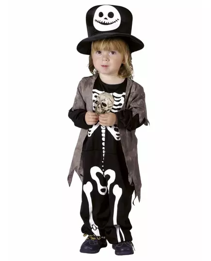 Halloween skjelettkostyme for barn