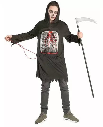 Blodig Grim Reaper Skjelett Kostyme Til Voksen