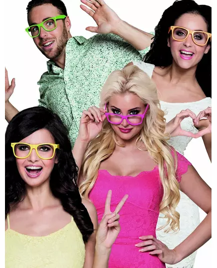 4 adult fluorescent glasses