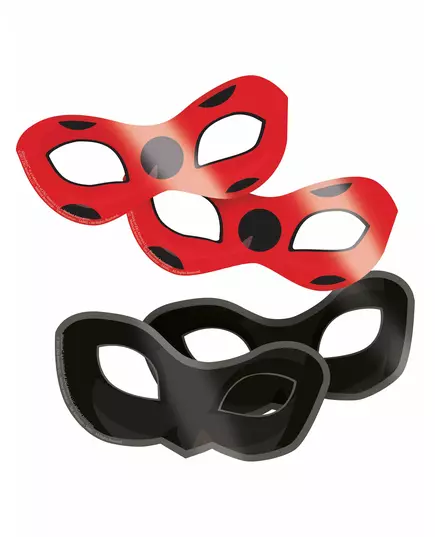 8 marihøne-masker av papp