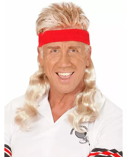 Blondt mullet-pannebånd for voksne
