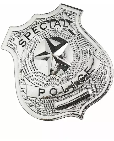 Adult metal police badge