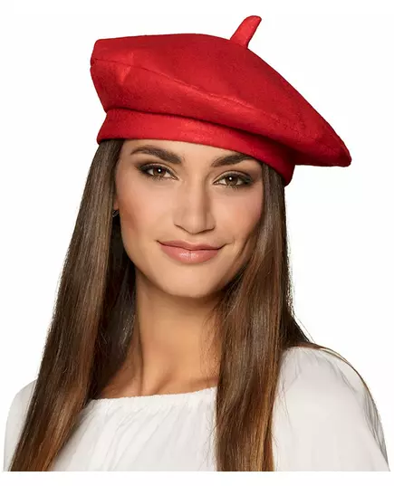 Rød baskisk beret for voksne