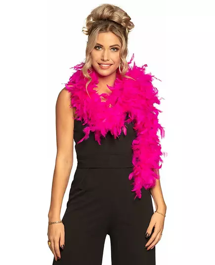 Luksus fuchsia boa 80 g