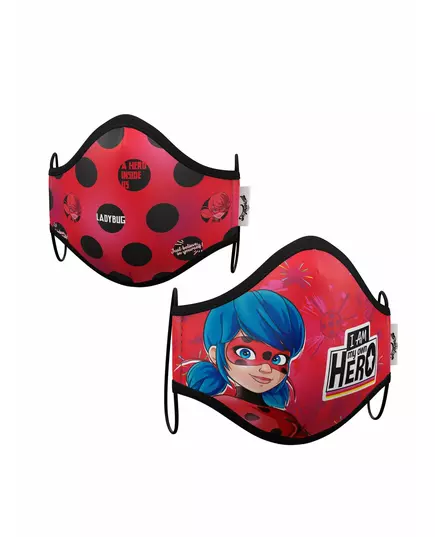 Eske med 2 gjenbrukbare Ladybug-barnemasker