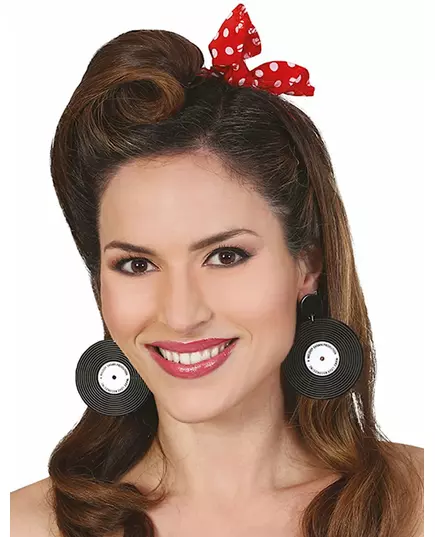 Adult Retro Vinyl Record Earrings