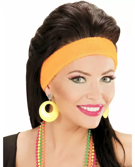 Adult fluorescent yellow earrings