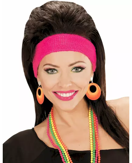 Adult fluorescent orange earrings