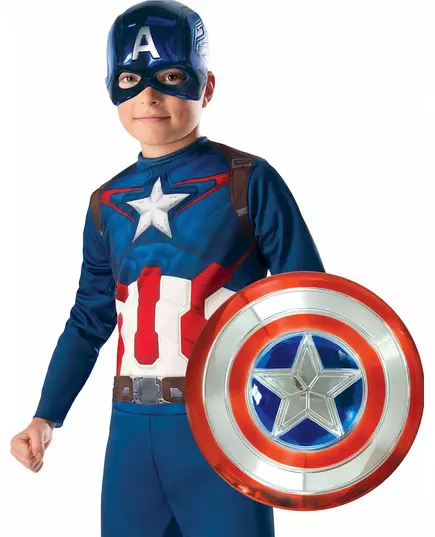 Captain America 30 cm metallisk plastskjold for barn