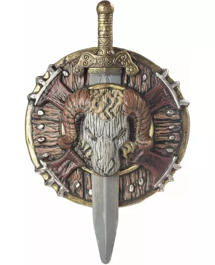 Plastic Barbarian Shield and Sword