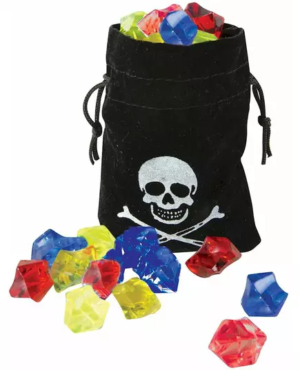 Pirate purse with faux gemstones