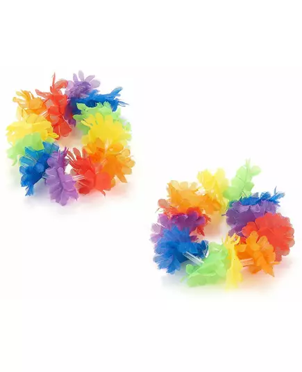 2 flerfargede hawaiiske armbånd