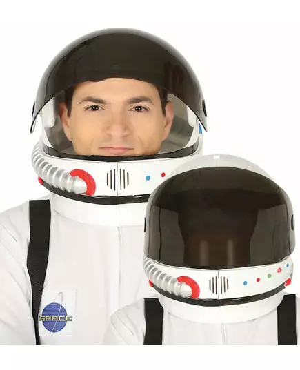 Astronauthjelm for voksne med avtakbart visir