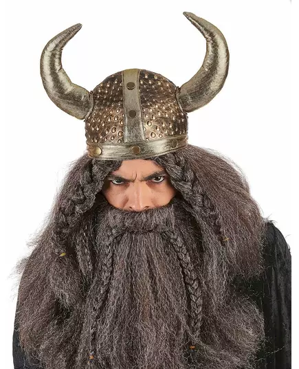 Myk vikinghjelm i metall for voksne