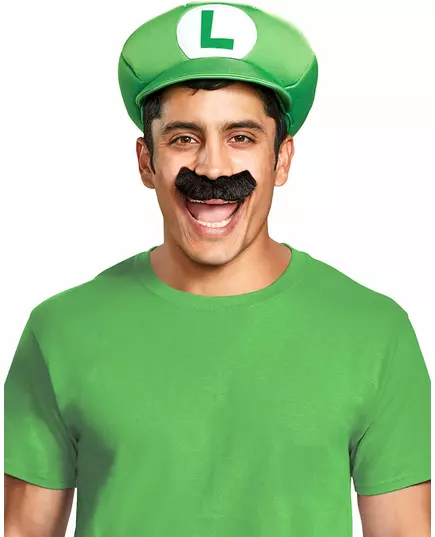Luigi Adult Cap and Mustache