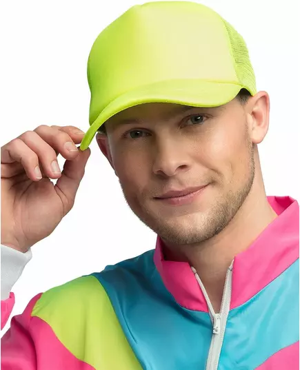 Fluorescerende gul hette for voksne