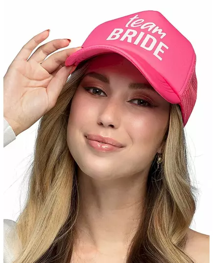 Team Bride Adult Pink Cap