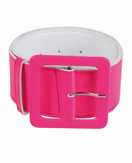 Wide neon pink belt for adults