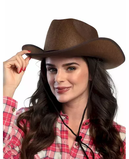 Adult brown cowboy hat