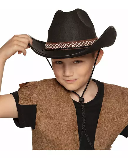 Barnas svarte cowboyhatt