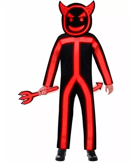 Children's phosphorescent devil costume