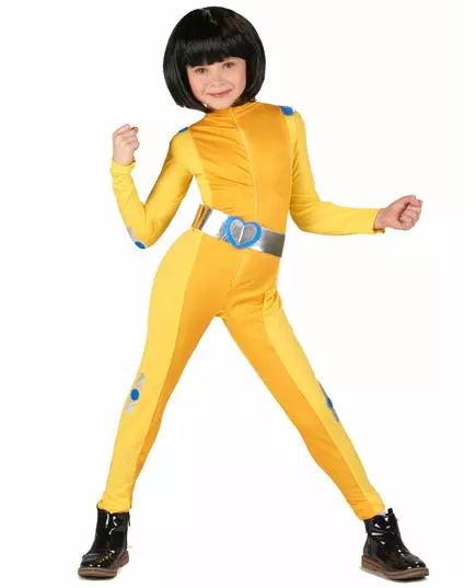 Yellow Shock Spy Costume for Girls, Size: S 5-6 years(105-116 cm)