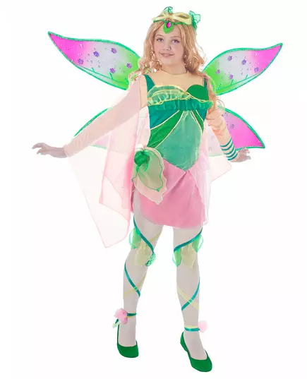Flora Winx Club barnekostyme, Størrelse: 4–6 år