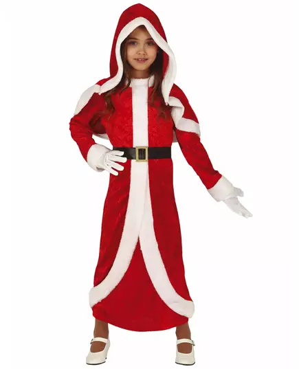 Mother Christmas costume long dress for girls