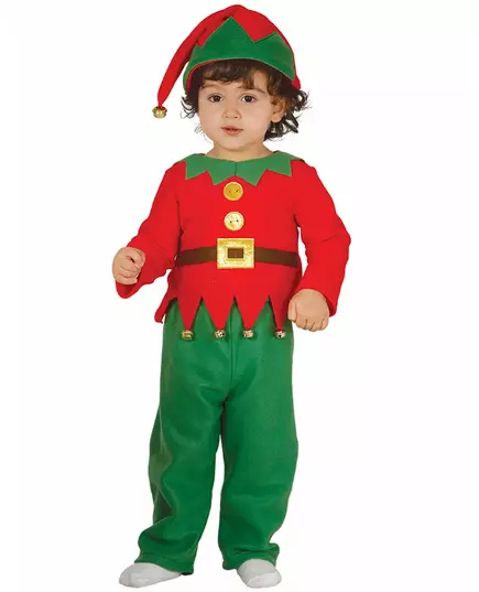 Klassisk liten julenisse-babykostyme, Størrelse: 12–18 måneder (82–88 cm)
