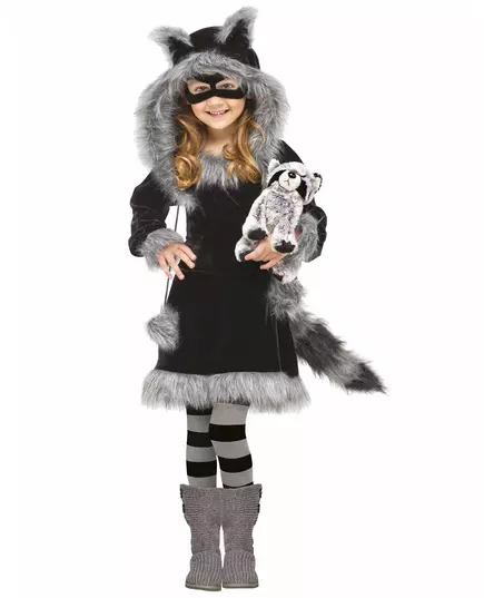 Little raccoon costume for girls
