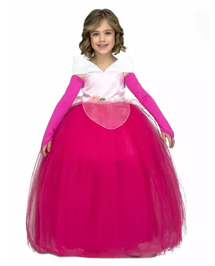 Pink princess ball costume for girls, Size: 6 years (110 - 122 cm)