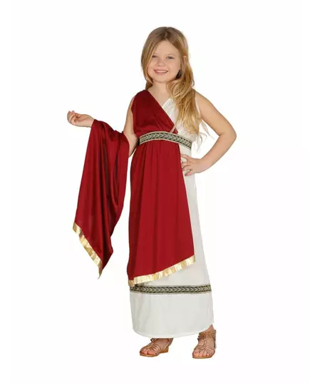 Roman princess costume for girls, Size: 5-6 years (110-115 cm)