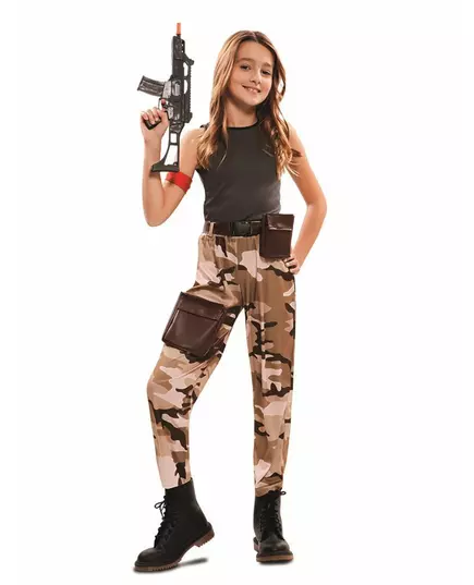 Girl's soldier costume, Size: 5-6 years(105-121 cm)